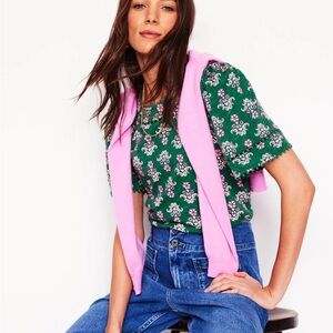 Boden size 10 Mila Trim Top NWT